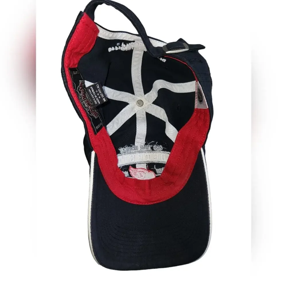 Old Time‎ Hockey Detroit Red Wings Adjustable Strapback Slouch Dad Cap OSFA
